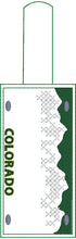 Colorado Plate Embroidery Snap Tab