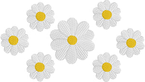 Daisies Floral 4x4 Embroidery Design