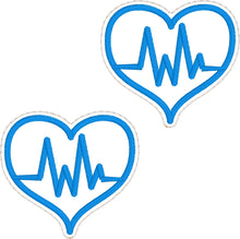Nurse EKG Heart Feltie embroidery design