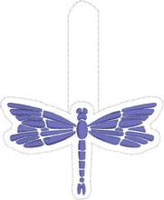 Dragonfly tag snap tab for 4x4 hoops