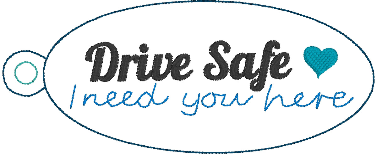 Drive Safe Eyelet Tag – Designs By Babymoon