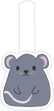 Rat or Mouse snap tab embroidery design