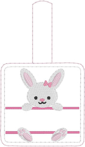 Baby BUNNY Boy and Girl Set snap tab Diaper Bag EASTER Tag for 4x4 hoops