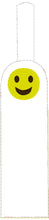 Happy Face Lip Balm Holder Snap Tab In the Hoop Embroidery Project
