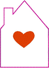 House and Heart Dangle Tag