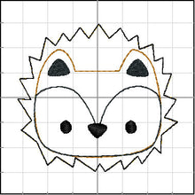 Hedgehog Patch Applique Feltie embroidery design