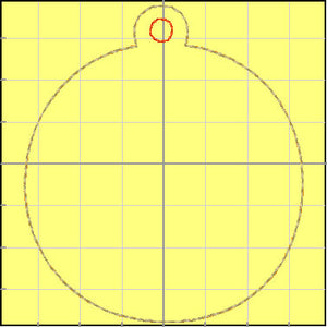 BLANK Ornament for 4x4 hoops