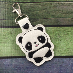 Panda Bear snap tab for 4x4 hoops