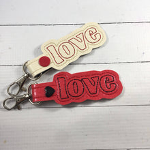 Love lettering snap tab for 4x4 and 5x7 hoops
