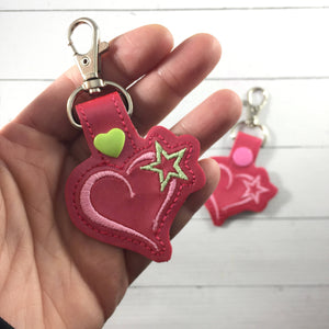 Valentines Day tag snap tab for 4x4 hoops