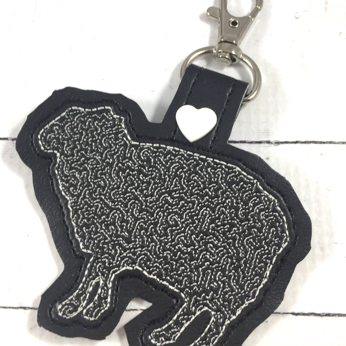 Sheep Snap Tab In the Hoop Embroidery Design – Designs By Babymoon