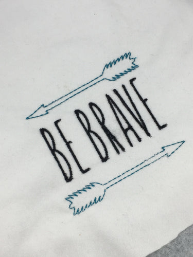 Tribal Arrows Be Brave Embroidery Design - 4x4 5x7 and 6x10