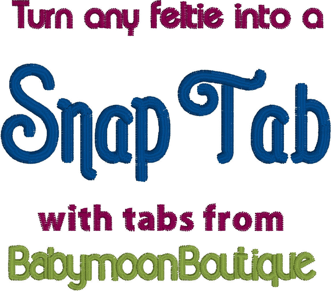 Snap Tab - DIY - Haz tu propio diseño de pestaña snap - tres estilos - convierte el fieltro en pestaña snap