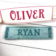 Rectangle Sliders for Dog Collars or Bracelets or Bookbands Design