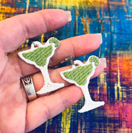 Margarita FSL Earrings -Two Styles- In the Hoop Freestanding Lace Earrings