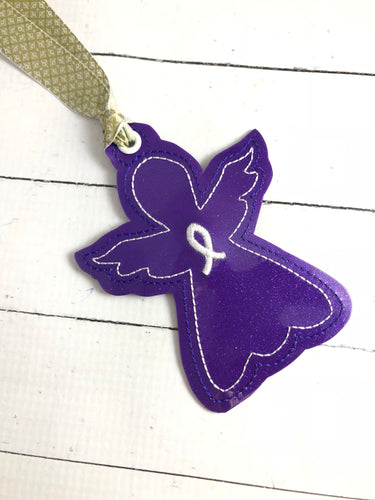 Awareness Angel Christmas Ornament for 4x4 hoops