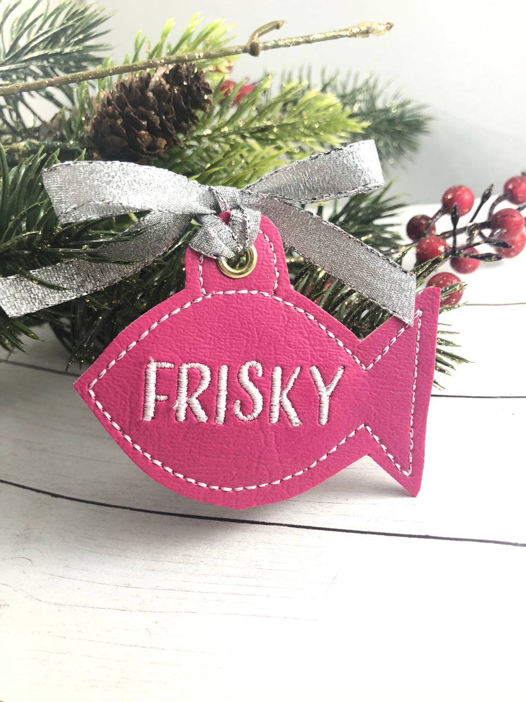 BLANK Fish Eyelet Tag/Ornament for 4x4 hoops