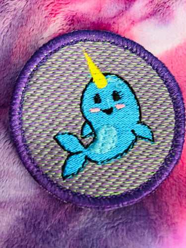 Narwhal Patch embroidery design