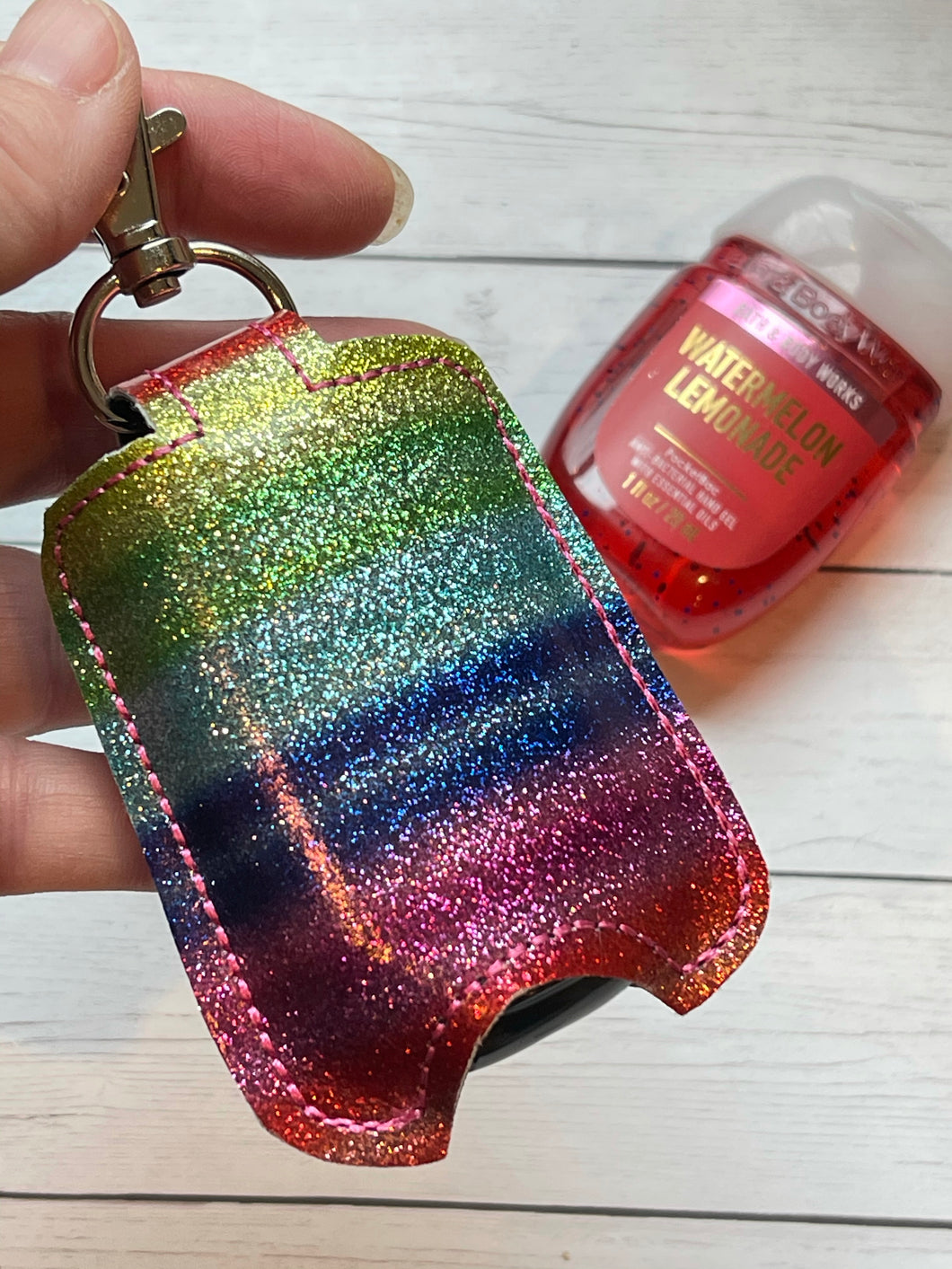 BLANK Hand Sanitizer Holder for 1 oz Bottles Snap Tab In the Hoop Embroidery Project