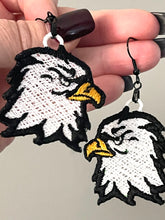 Eagle Head FSL Earrings - In the Hoop Freestanding Lace Earrings