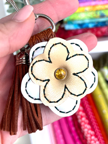 Flower 3D Rivet Keyfob 4x4