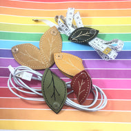 Leaf Cord Organzer Wrap ITH Snap Project 4x4