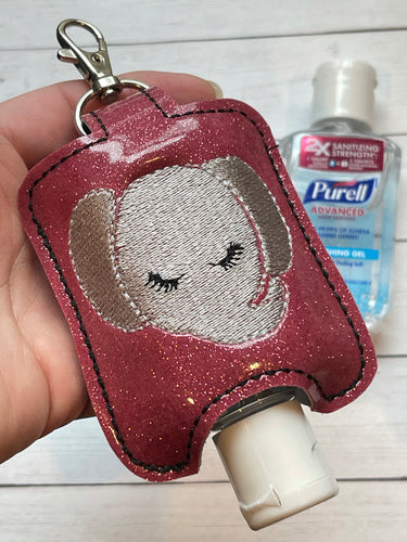 Elephant Hand Sanitizer Holder for 2 oz Bottles Snap Tab In the Hoop Embroidery Project