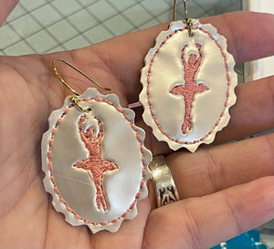 Ballerina Earring Charms for Leather, Vinyl or Cork- Three Styles