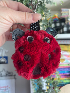 Ladybug Fluffy Puff - In the Hoop Embroidery Design