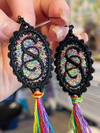 Blank Concho for Monograms FSL Earrings - In the Hoop Freestanding Lace Earrings