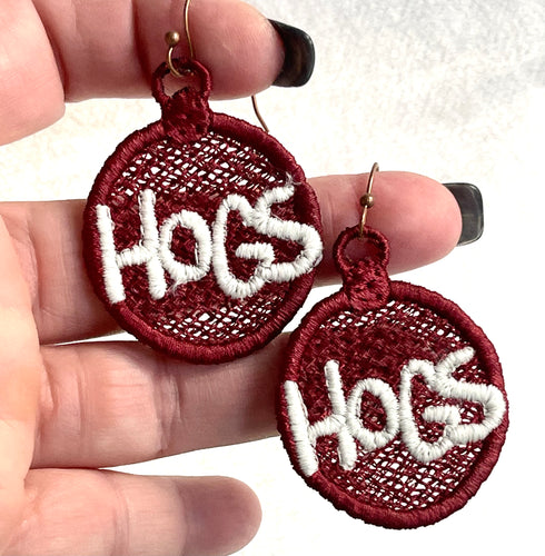 HOGS FSL Earrings - In the Hoop Freestanding Lace Earrings