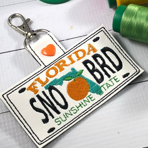 Florida Plate Embroidery Snap Tab