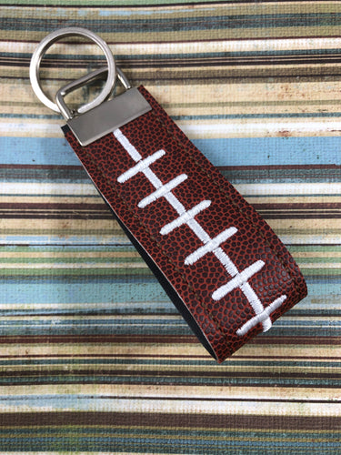 Football Stitching Wristlet Keyfob or Decorative Strap