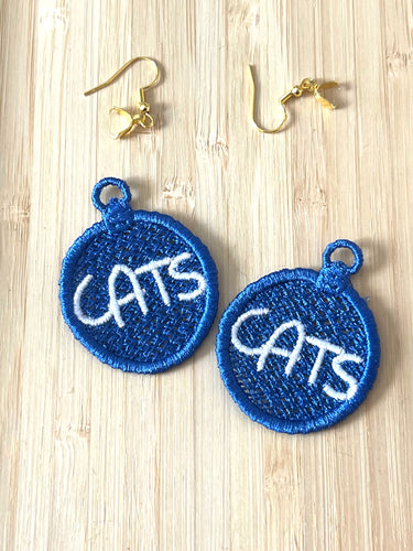 CATS FSL Earrings - In the Hoop Freestanding Lace Earrings