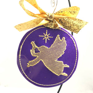 Sketch Angel Christmas Ornament for 4x4 hoops