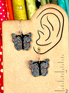 Butterfly FSL Earrings - In the Hoop Freestanding Lace Earrings