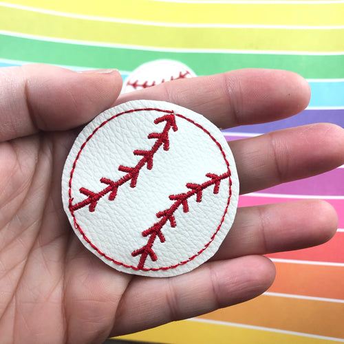 Diseño de bordado de Feltie de béisbol en el aro