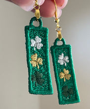 Clover Trio FSL Earrings - In the Hoop Freestanding Lace Earrings