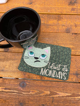 Monday Cat Mug Rug