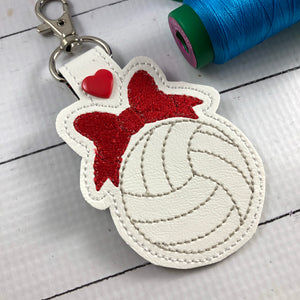 Volleyball with Bow Snap Tab