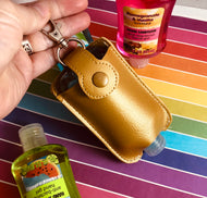 NEW SIZE BLANK Hand Sanitizer Holder Snap Tab Version In the Hoop Embroidery Project 3 oz DT for 5x7 hoops