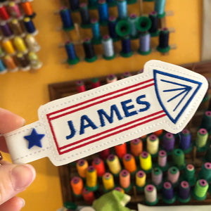 BLANK Firecracker snap tab for NAMES for 5x7 hoops