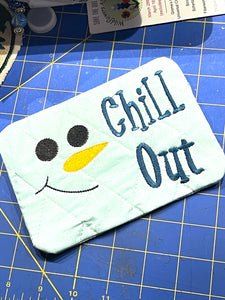 Snowman Mug Rug - Chill Out