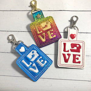 Sewing Machine Love Snap Tab 4x4 and 5x7