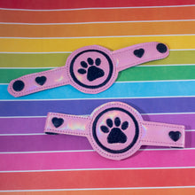 Paw Print Mask Extension Double Snap Tab