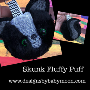 Skunk Fluffy Puff - In the Hoop Embroidery Design
