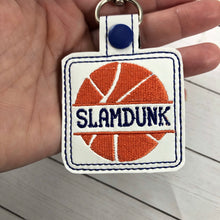 Basketball snap tab Personalized Tag for 4x4 hoops