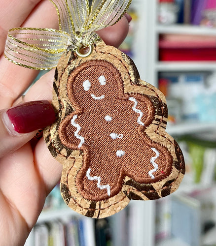 Gingerbread Christmas Ornament for 4x4 hoops