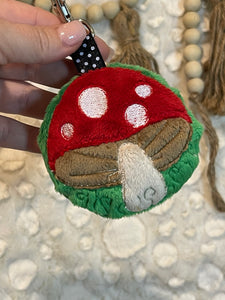 Mushroom Applique Fluffy Puff Design Set- In the Hoop Embroidery Design