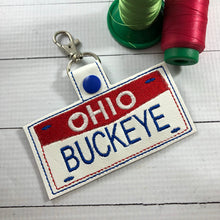 Ohio Plate Embroidery Snap Tab